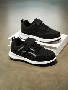 New Fashion Casual Sporty Low Top Sports Shoes, Athletic Sneaker Footwear, Eva Sole Soft Comfort, Velcro Closure Easy On/off, Suitable for Boys and Girls Daily Wear