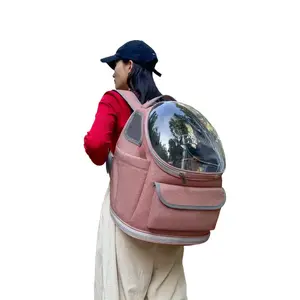 Pet Outing Bag Large Capacity Pet Bag with Skylight Scratch and Bite Resistant High Load-bearing Foldable Cat Bag Outing Portable Bag