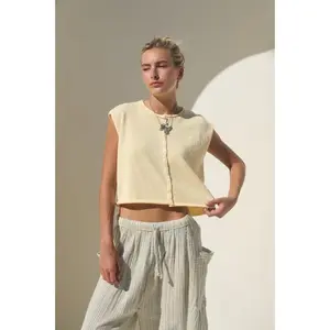 Butter Cropped Sweater