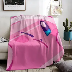 kawaii K-Kirby Throw Lightweight Flannel Summer Nap Blanket, Soft Cozy AC Blanket for Air Conditioner Room, Breathable Skin-Friendly Comfortable Touch No Shedding, Ideal for Sofa Bed Office Travel Camping Home, Affordable Gift