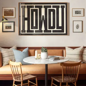 Southern Home Art, Western Decor, Type Design, Southwestern Wall Art, Ranch Wall Decor, Modern Design Poster, Howdy Typography Art Print, Room Decor