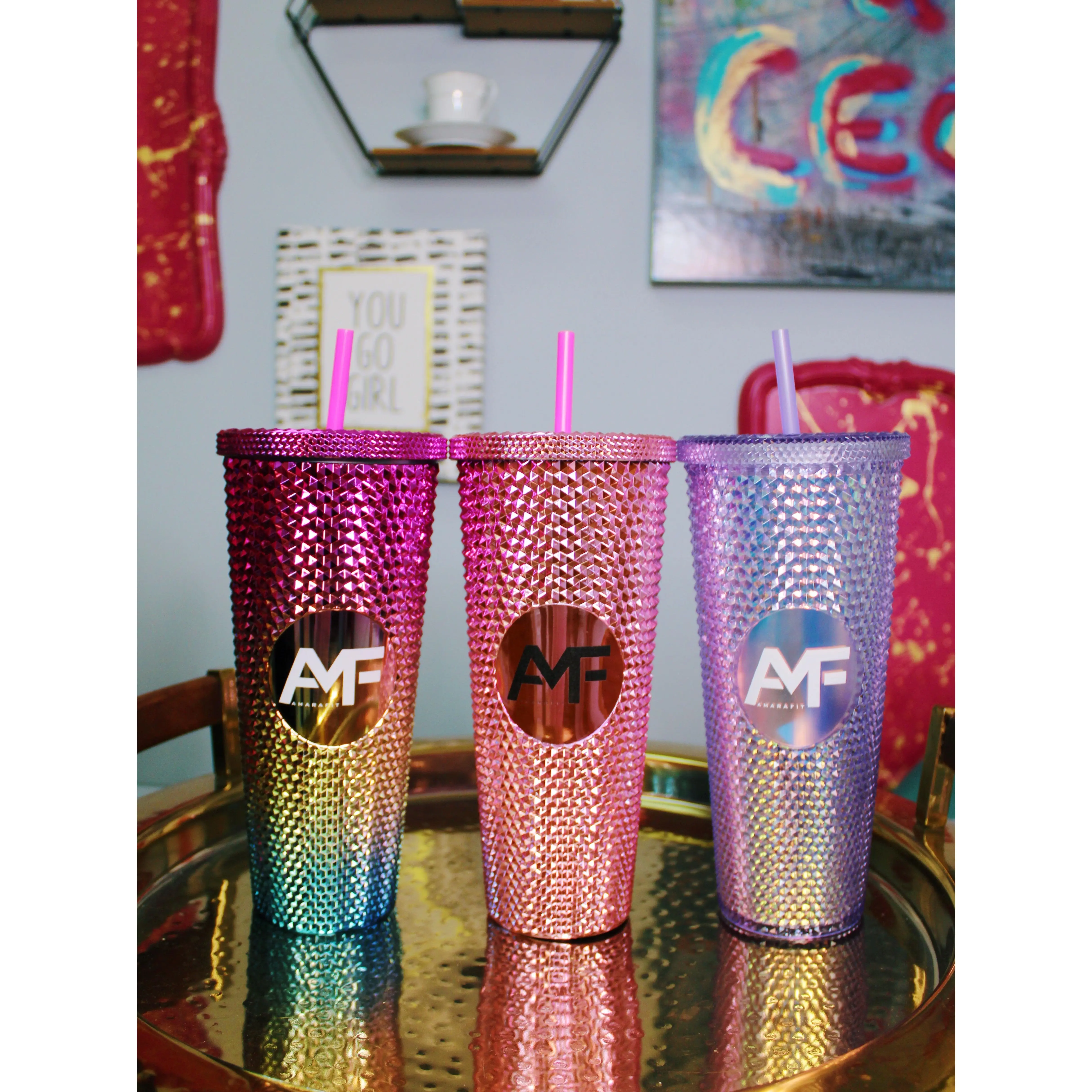 ✨ AMARAFIT Luxe Rhinestone Tumbler ✨