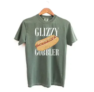 Glizzy Gobbler Hot Dog Tshirt, Comfort Colors GLizzy Shirt, Funny Meme Shirt Fit Top