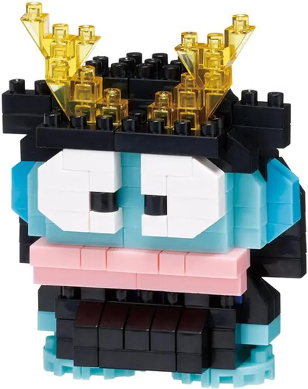 Nanoblock - Sanrio - Character Collection - Hangyodon (Samurai) Building Kit  [COLLECTIBLES] figurine/statue, Brick, Collectible