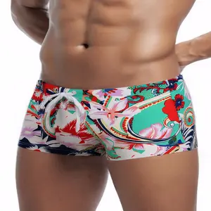 1pc Men's Leopard Print Quick-Dry Swim Shorts with Adjustable Drawstring Waist - Breathable Stretch Fabric for Swimming, Beach & Casual Wear Machine Washable, Active Swimwear, Bold Pattern, Comfortable Fit, Athletic Vacation Ess