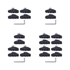 V Type Bike Brake Pads Easy to Use Heavy Duty Portable Made of Rubber V Type Brake Blocks Set for  Folding Bike Road Bike
