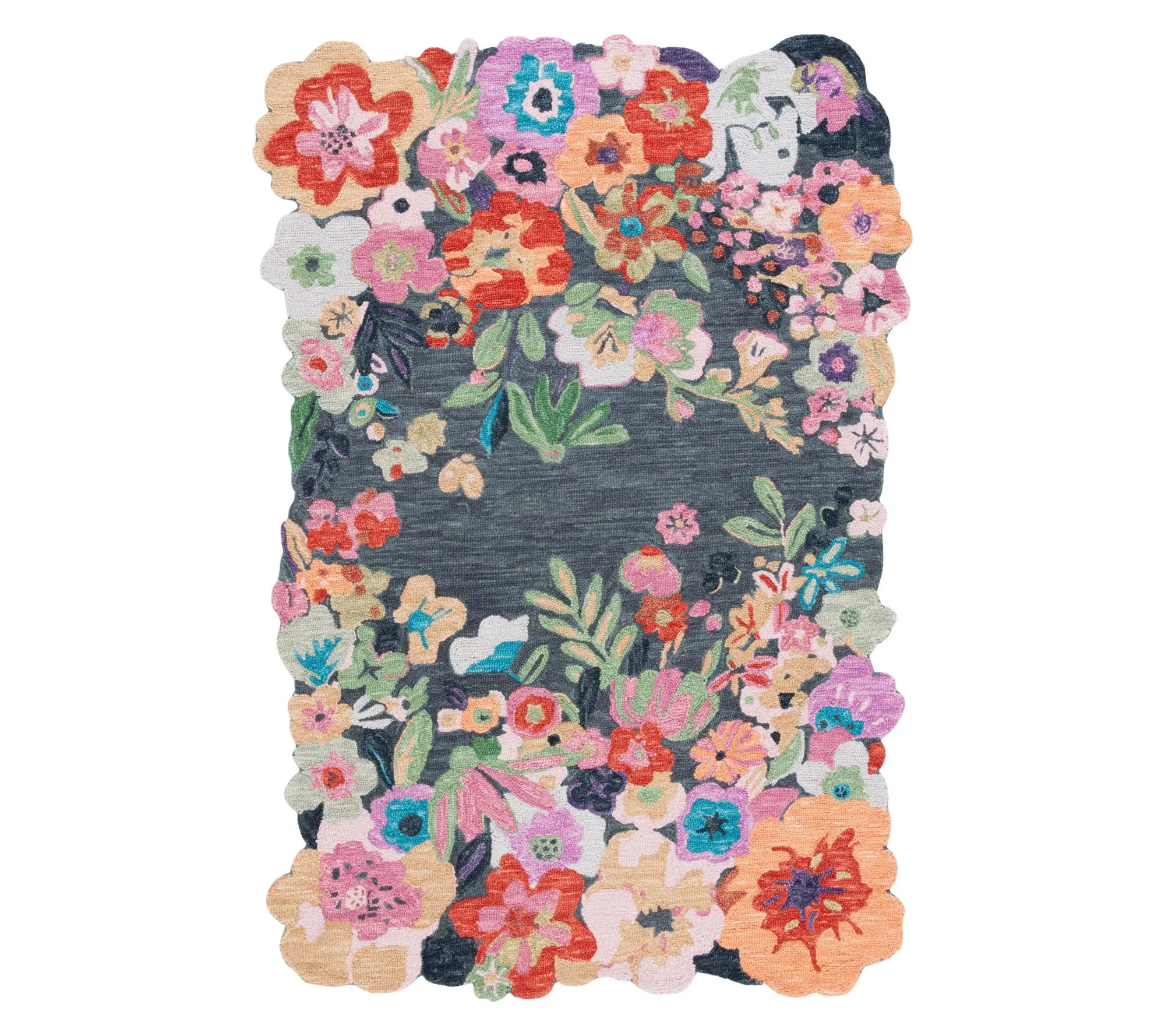 Safavieh Garden Wave Hand Tuft ed Wool 4' x 6' Rug Safavieh Garden Wave Hand Tuft ed Wool 4' x 6' Rug