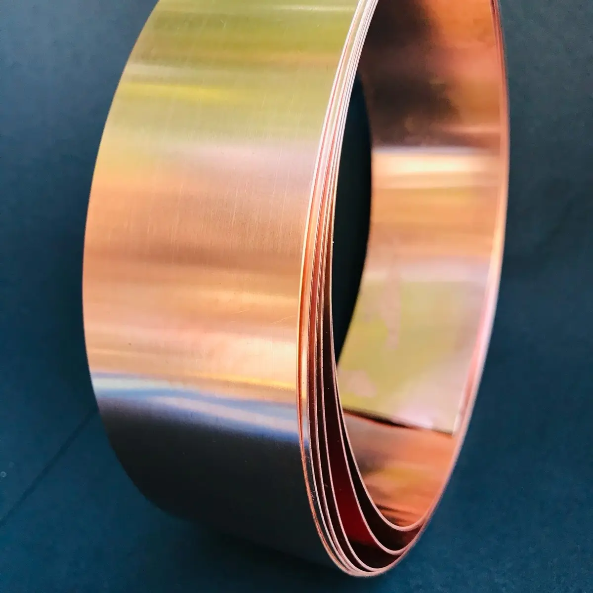 Copper strip roll, 2in x 10ft, 16 oz-24 gauge