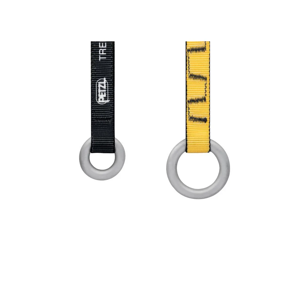 PETZL Treesbee Friction Saver for Tree Climbers - Steel-Nylon Splice Rope Tool with 2 Rings, Webbed Strap, 110 cm Length, 23kN Strength for Rescue Ops