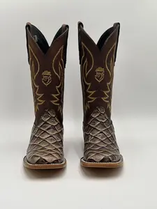 Boot- Light Brown Fish Leather Boots