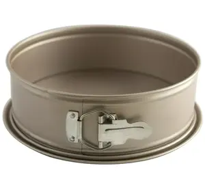 9in Nonstick Steel Springform Cake Pan, Rose Gold