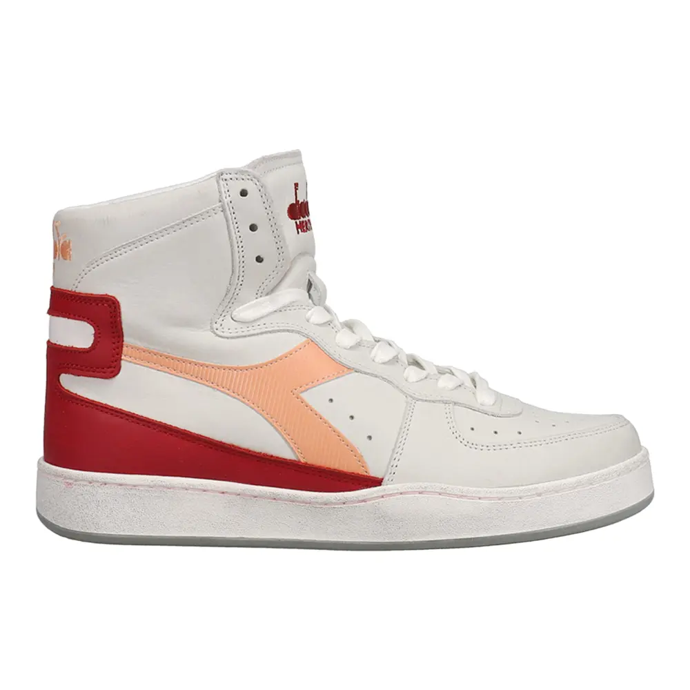 diadora Mens Mi Basket Used High  Sneakers Shoes Casual - White