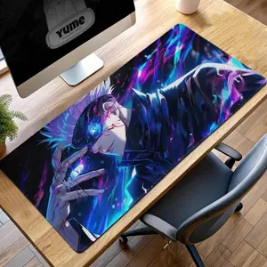 [New Gaming Gear - Sale Up To 35%] Gojo Satoru Mouse Pad, Jujutsu Kaisen Anime Desk Mat, Sorcerer Theme, Gaming Desk Decor, JJK Fan Gift