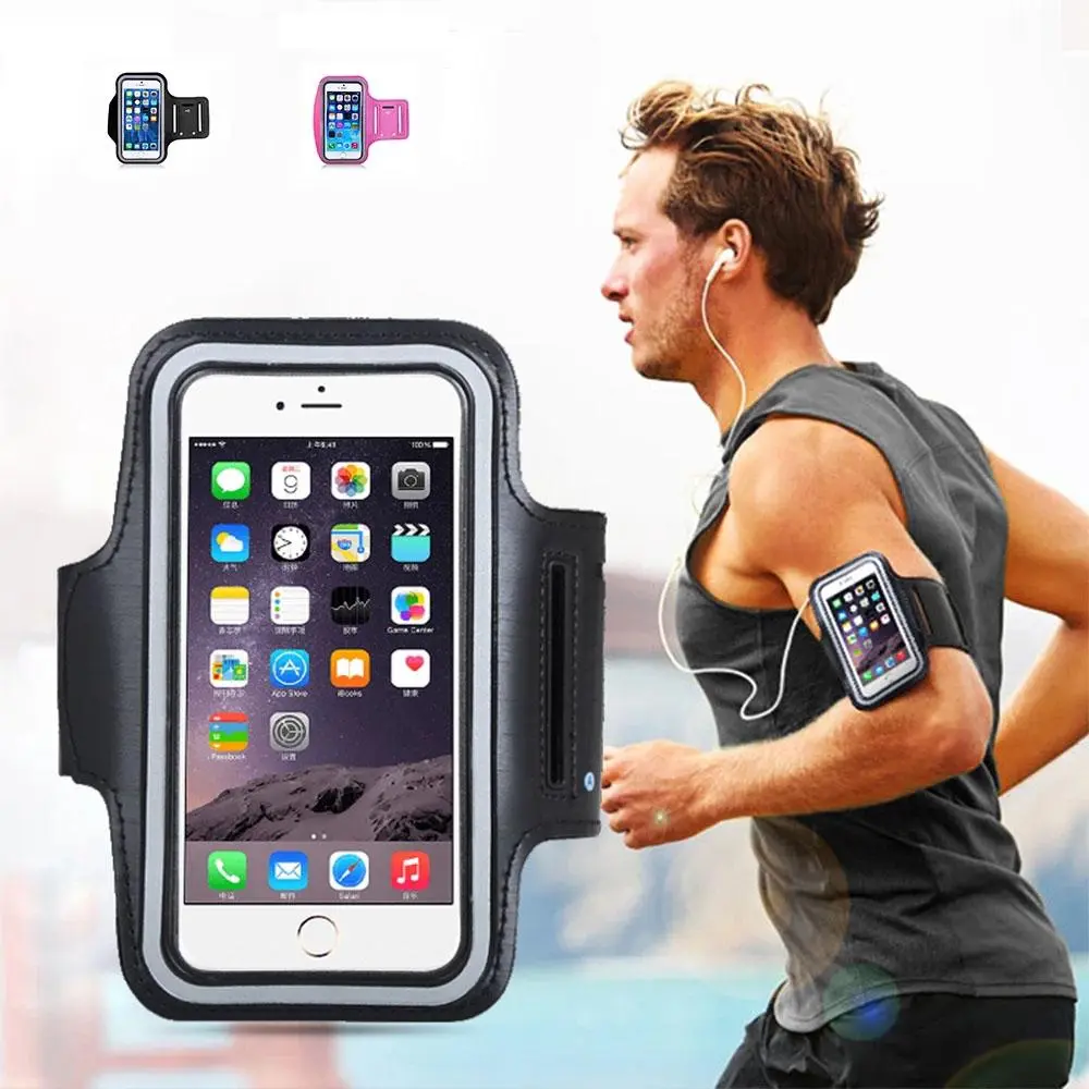 Outdoor Arm Bag, Fitness Sports Phone Arm Bag, Touch Screen Phone Arm Bag, Jogging Equipment, Suitable for 4-6 Inch Phone, Accessories