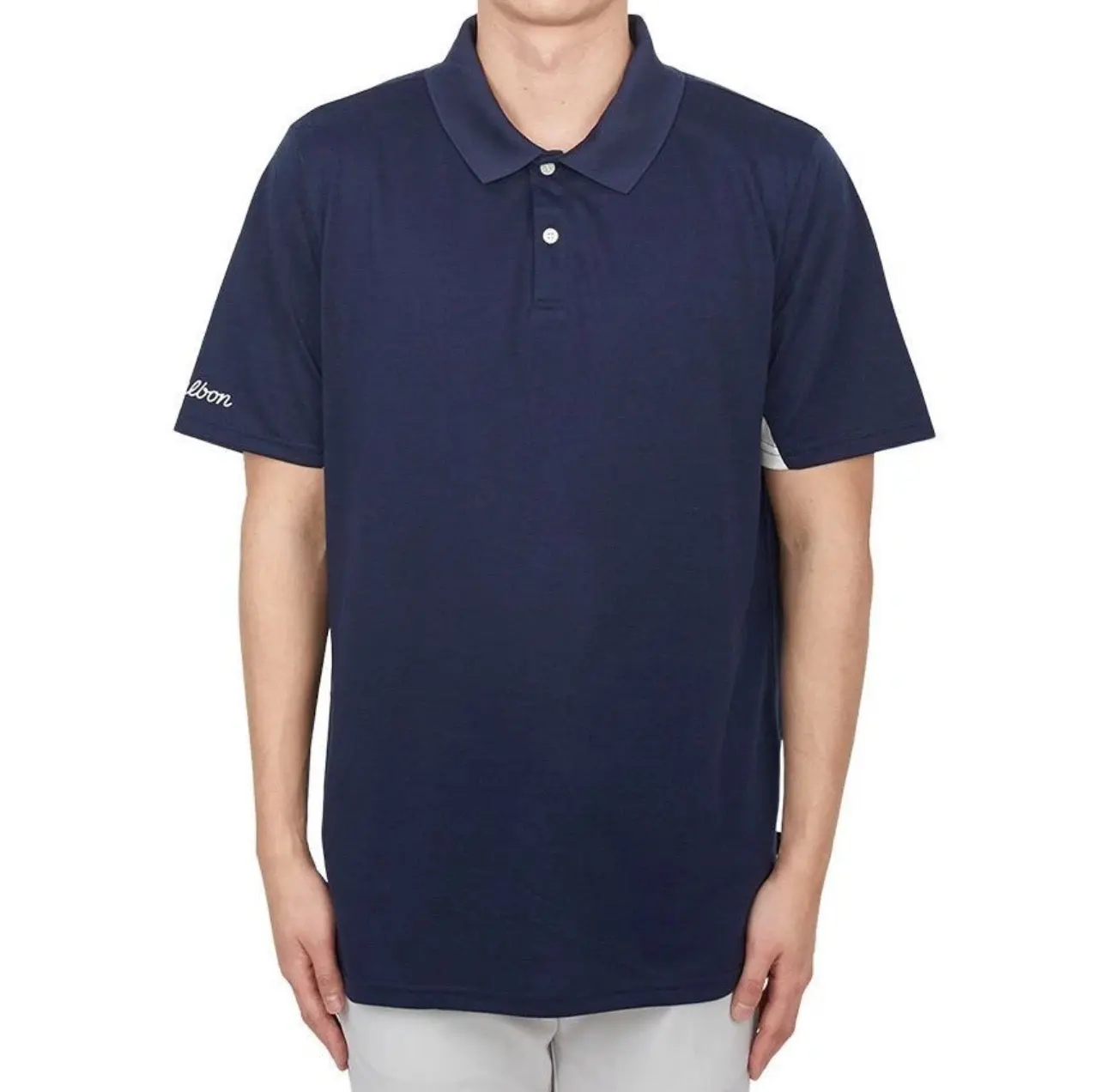 Malbon Evergreen Paneled Performance Pique Polo