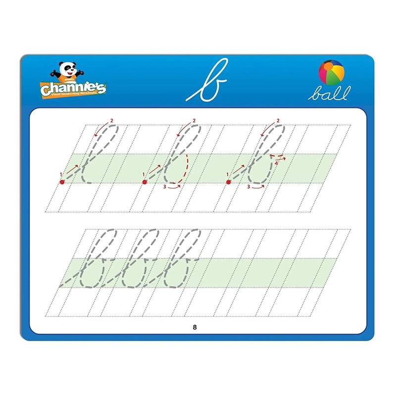 Dry-Erase Visual Cursive Flash Card Set, 43 Cards