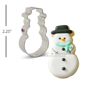 MINI Snowman Cookie Cutter 2 3/8"