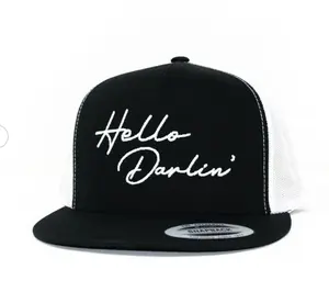 MHC Hello Darlin Embroidered Baseball Cap, Darlin' Embroidered Dad Hat, Stylish Outdoor Sports Trucker Hat for Men and Women trucker cap