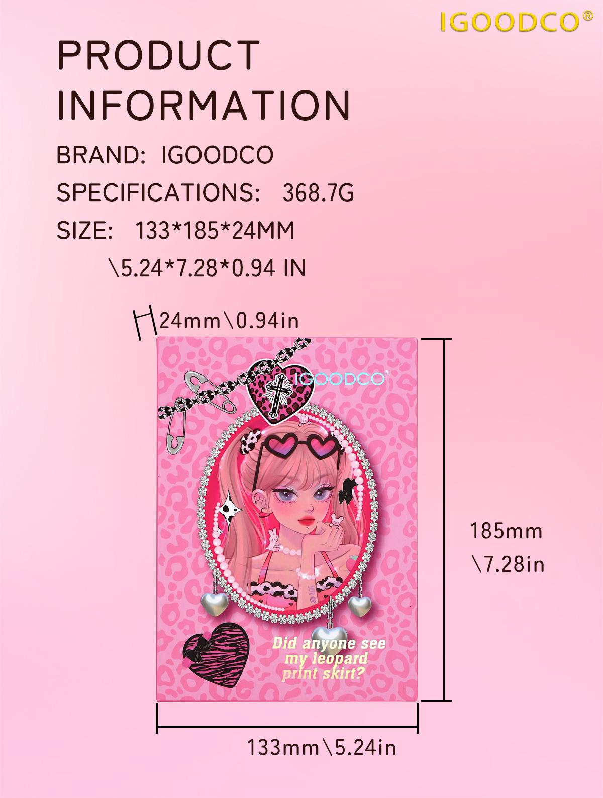 IGOODCO (model: IG5158) Women's cosmetics high coloring high gloss eye shadow disk makeup repair set