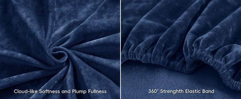 PHF 100% Cotton Weave Waffle Blanket & PHF Truly Velvet Fitted Sheet, Bedding Set for Winter PHF 100% Cotton Weave Waffle Blanket & PHF Truly Velvet Fitted Sheet, Bedding Set for Winter