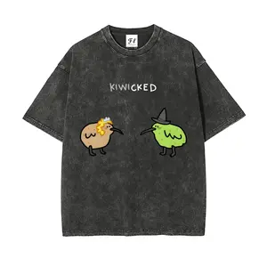 Kiwicked Interesting Careers Design Fun Profession S~5XL Oversize Unisex Washed T-Shirt for Women and Men's Unisex Fit Batik Cotton Oversize Streetwear Menswear  Super Soft Pre-Shrunk