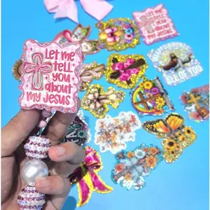 30pcs Pretty Religious Acrylic Flatbacks for DIY Craft 30pcs Pretty Religious Acrylic Flatbacks for DIY Craft