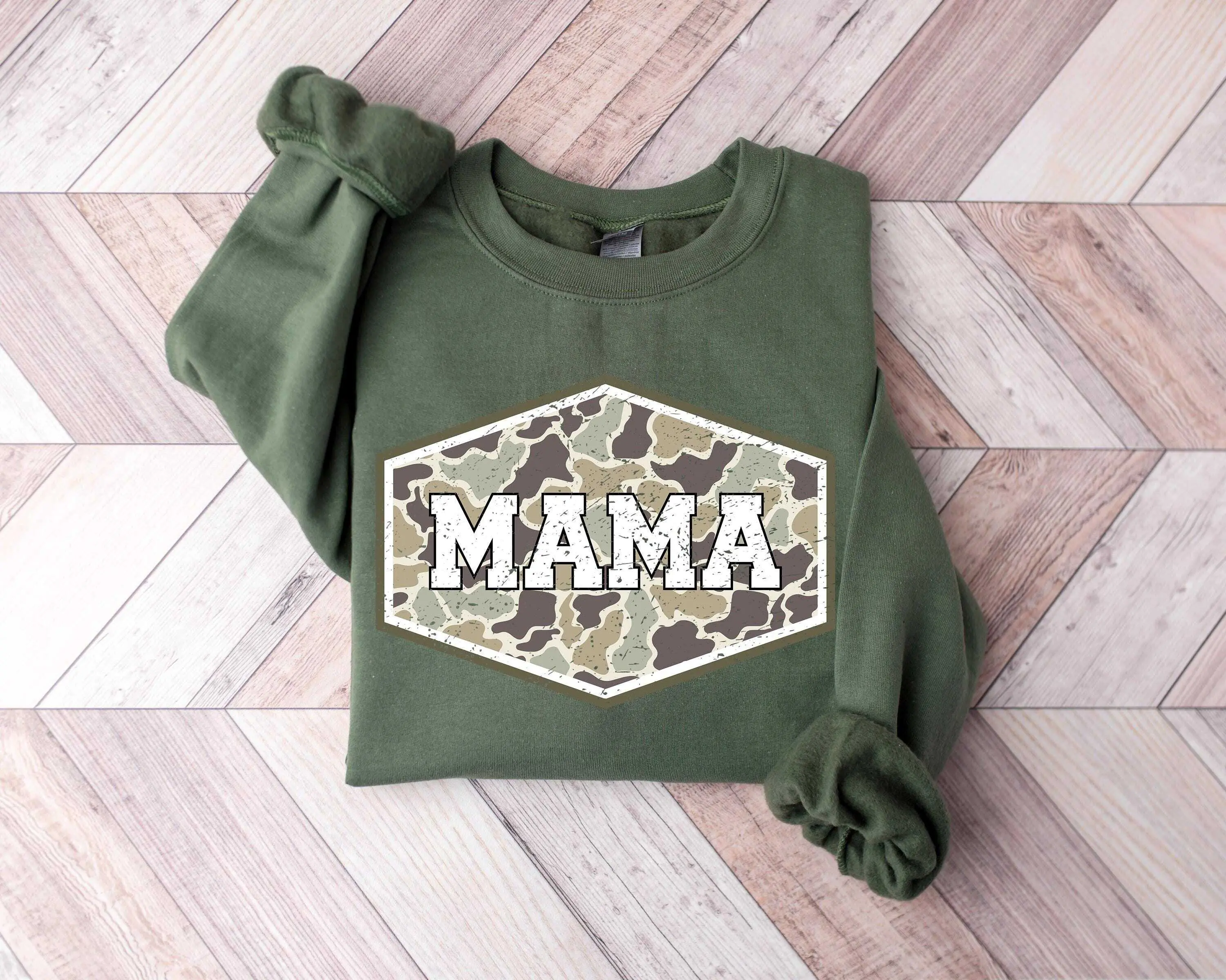 Camo Mama Sweatshirt, Mother Sweater, Gift For Mom, Mama Sweater, Family Crewneck, Gift For Her