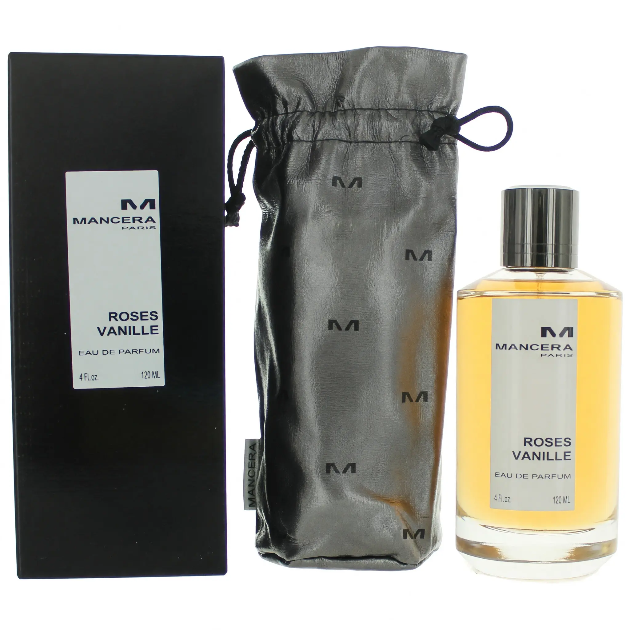 Mancera Roses Vanille Eau de Parfum, Oriental Vanilla Perfume for Women with Rose & Sugar Notes, 4 oz Spray, Women Perfumes, Vanilla Scents, Bottled Spray Women's Fragrance