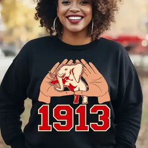 Delta Sigma Theta Sorority Sweatshirt. Delta Sigma Theta 1913 Sweatshirt. DST 1913 Sweatshirt. Deltas, DST.