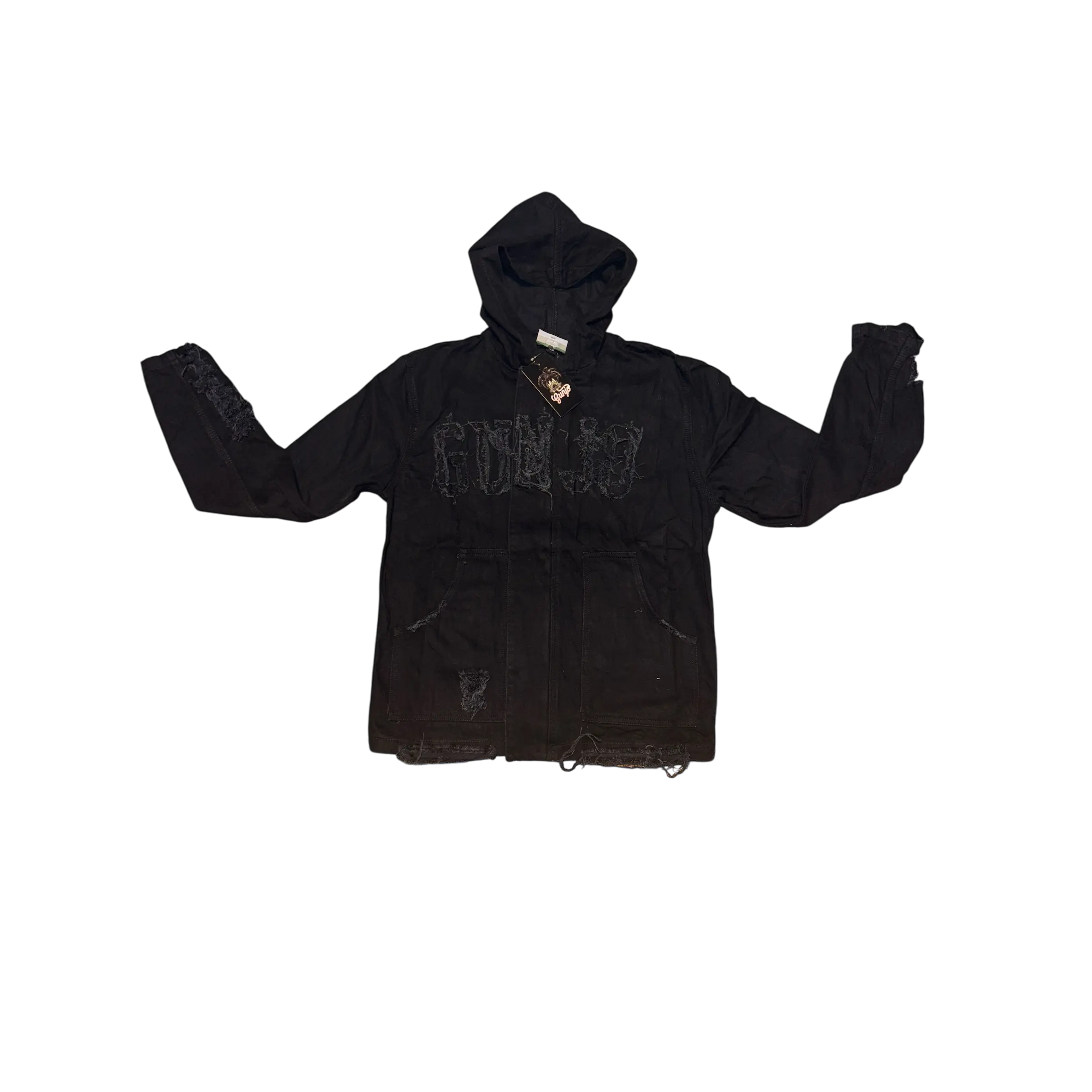 GHT DISTRESSED JEAN JACKET (Black)