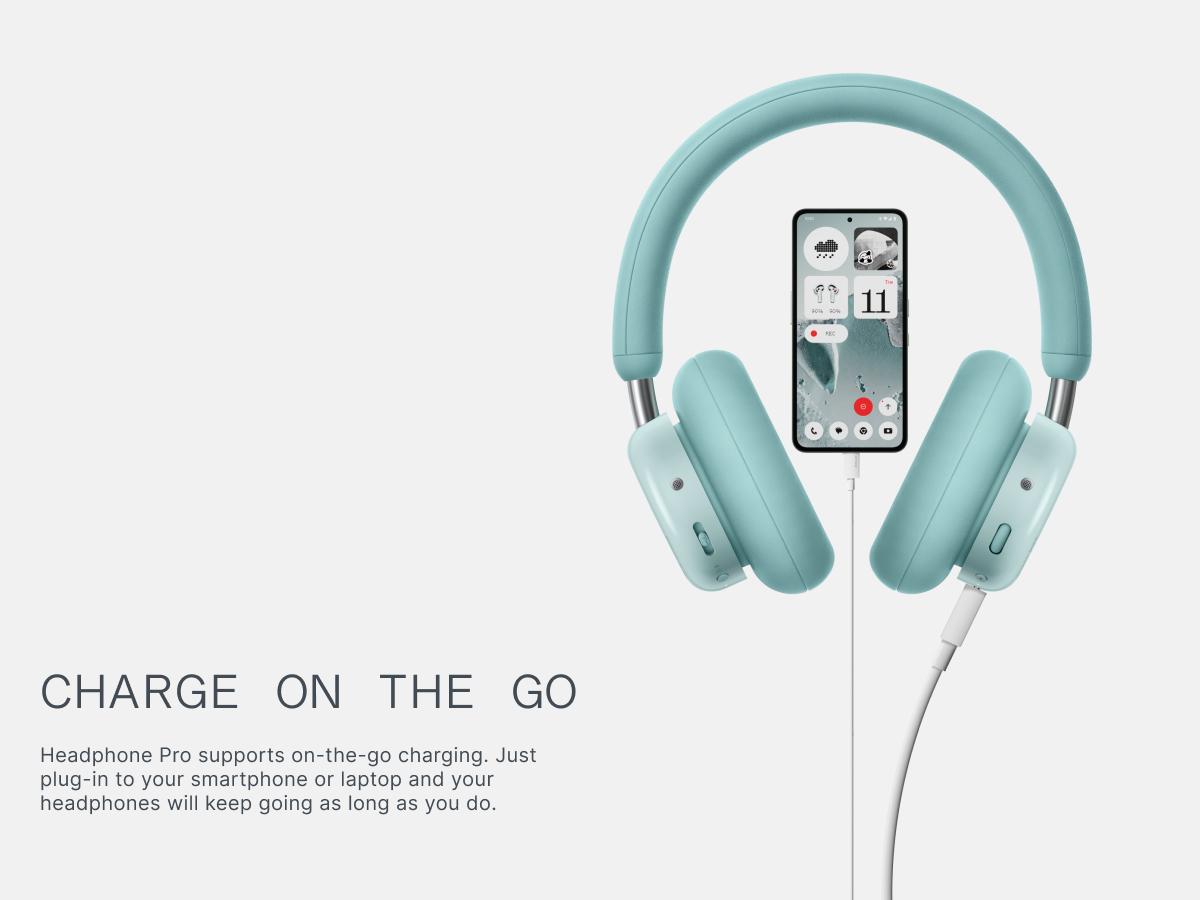 CMF Headphone Pro Wireless Modular Over-Ear Headphones with ANC, Hi-Res LDAC, 100H Battery & Fun Controls