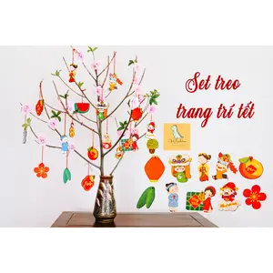 Đồ Trang Trí Tết Bằng Gỗ - Tiền Vô Như Nước/May Mắn - Lunar New Year Wooden Decorations