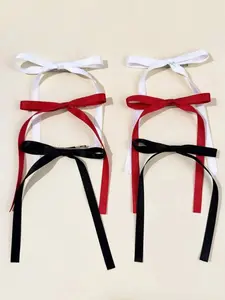 Elegant Bow Hair Clips for Women, Daily Use, Perfect for Back-To-School and Valentine's Day, Versatile Winter Accessories, Hairpins
