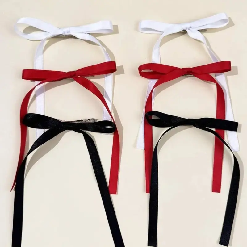 Elegant Bow Hair Clips for Women, Daily Use, Perfect for Back-To-School and Valentine's Day, Versatile Winter Accessories, Hairpins, Bowknot, Hair Clip Set, Hair Decor