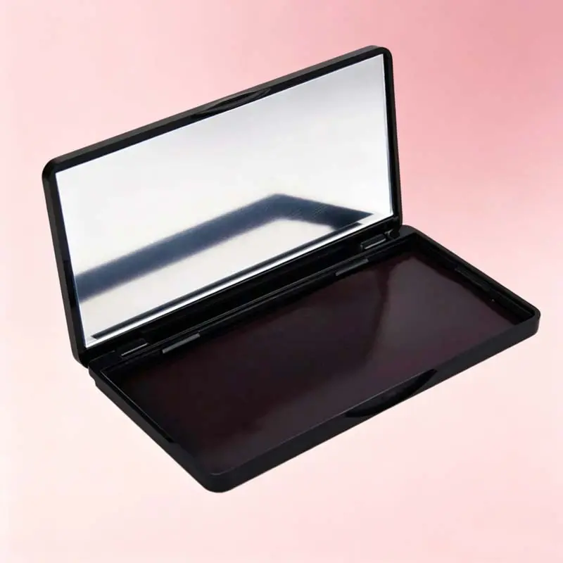 Professional Empty Magnetic Makeup Palette with Mirror, Portable Storage Case for Eyeshadow, Powder & Blush