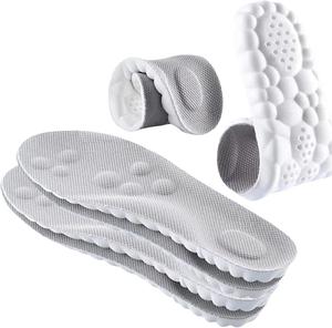 Cloud Insoles for Men and Women - 4D Technology Insole,Sports Shoes Insoles,Keeps feet balanced and upright,One size fits most, adjustable by cutting along the curling line.- U-Shaped Memory Foam Insoles (Men: US 7.5-10.5)
