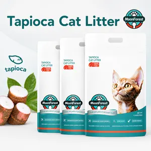 Moonforest Tapioca Cat Litter, Low Dust Kitty Litter with Fast Clumping & Odor Control, Ideal for Multi-Cat Homes #petlovers #summervibes