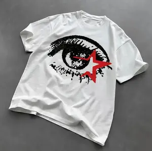 "Big Eye" Vintage Graphic T-Shirt, Gothic Grunge Aesthetic Tee, Surrealist Eye Design Shirt, Y2K Emo Scene Streetwear Top, Unisex Amity Affliction Style Clothes for Men & Women