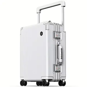 LA SERIES Carry On Luggage Wide Handle Suitcase, With Aluminum Frame, Supper-low Noise Spinner Wheels & Lock, Business Travel Carry-On Luggage