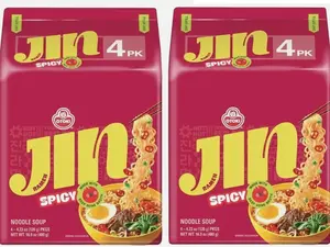 [8 Packs] Ottogi Jin Ramen SPICY Korean Instant Noodle Variety Pack