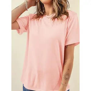 Pink Crew Neck Tee