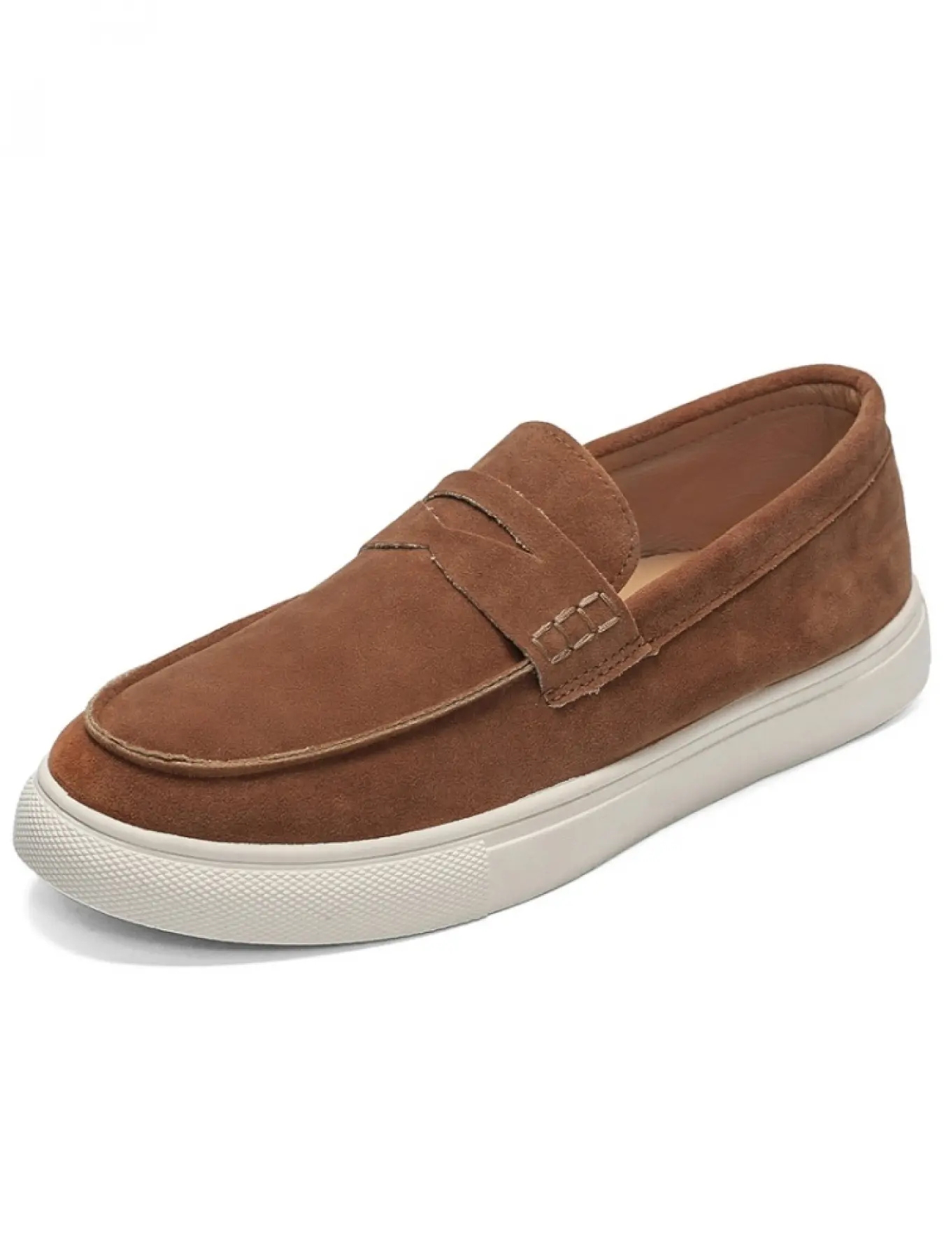 1 Pair Men's Soft-Sole PU Leather Loafers | Korean Casual Style | Skin-Friendly Fabric + Comfort Lining + Durable Sole | Ideal for Commute / Cafe Hopping / Daily Wear, All-Day Comfort
