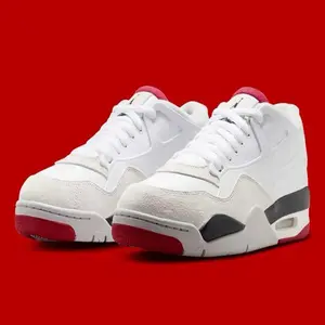 Jordan 4 RM White Fire Red