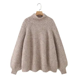 Rae: Knit Sweater in Oatmeal