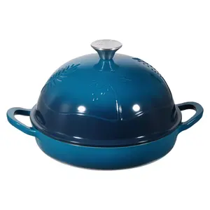 【Summervibes】VEVOR Enameled Cast Iron Dutch Oven,  , 5 Quart Pot for Sourdough Bread Baking, Heavy-Duty Cookware Pan with Lid and Dual Handles, Oven Induction Compatible up to 500℉, for Cooking Roasting