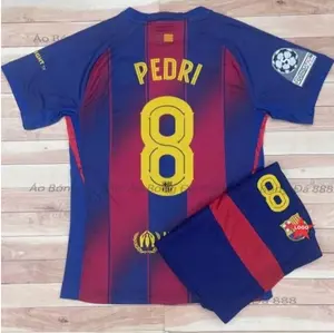 2025/26 Catalonia Inspired Home Soccer Jersey Set – Premium Thai-Style Polyester Football Kit, Breathable Fan Sportswear