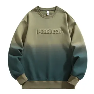 Men's Letter Pattern Sweatshirt, Regular Fit Casual Soft Comfy Long Sleeve Round Neck Pullover for Spring & Fall, Fashion Men's Top for Daily Wear