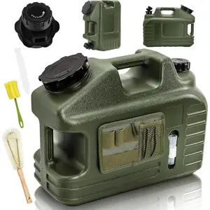 ZEAYEA 5 Gallon Water Jug, Outdoor Camping Water Storage Container with Spigot and Tool Bag, BPA-Free Portable Emergency Water Tank for Camping, Picnic, Hiking, Home Use, Green2026