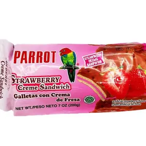 Parrot strawberry cream crackers