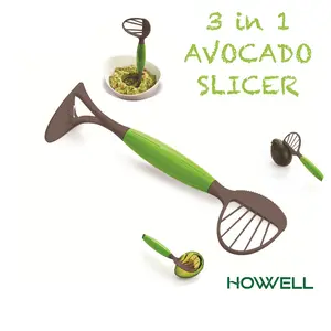 HowWell, Avocado Slicer, Cutting/Slicing/Mashing, Plastic Utensil Kitchen Blade